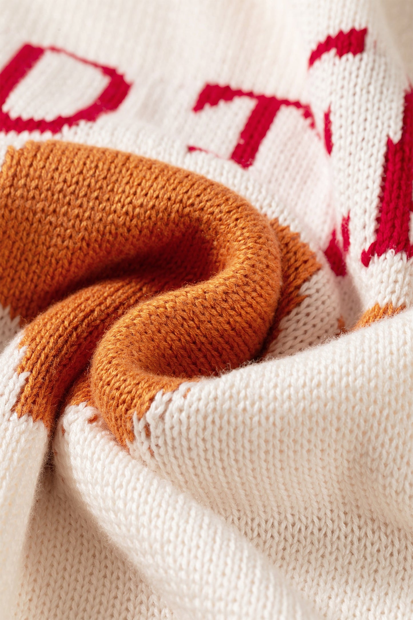 Football Drop Shoulder Knit Sweater