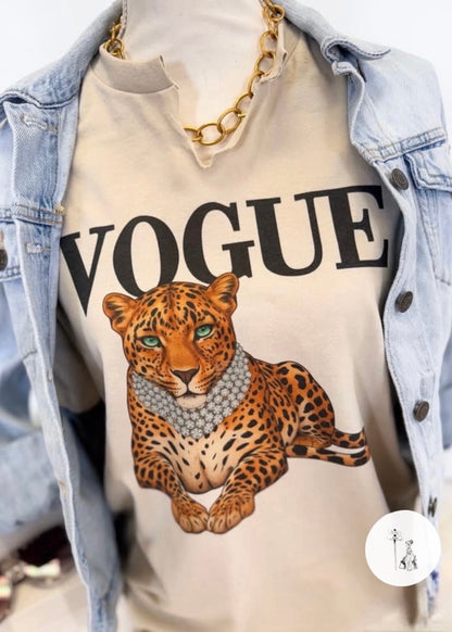 Vogue Cheetah  Graphic Tee