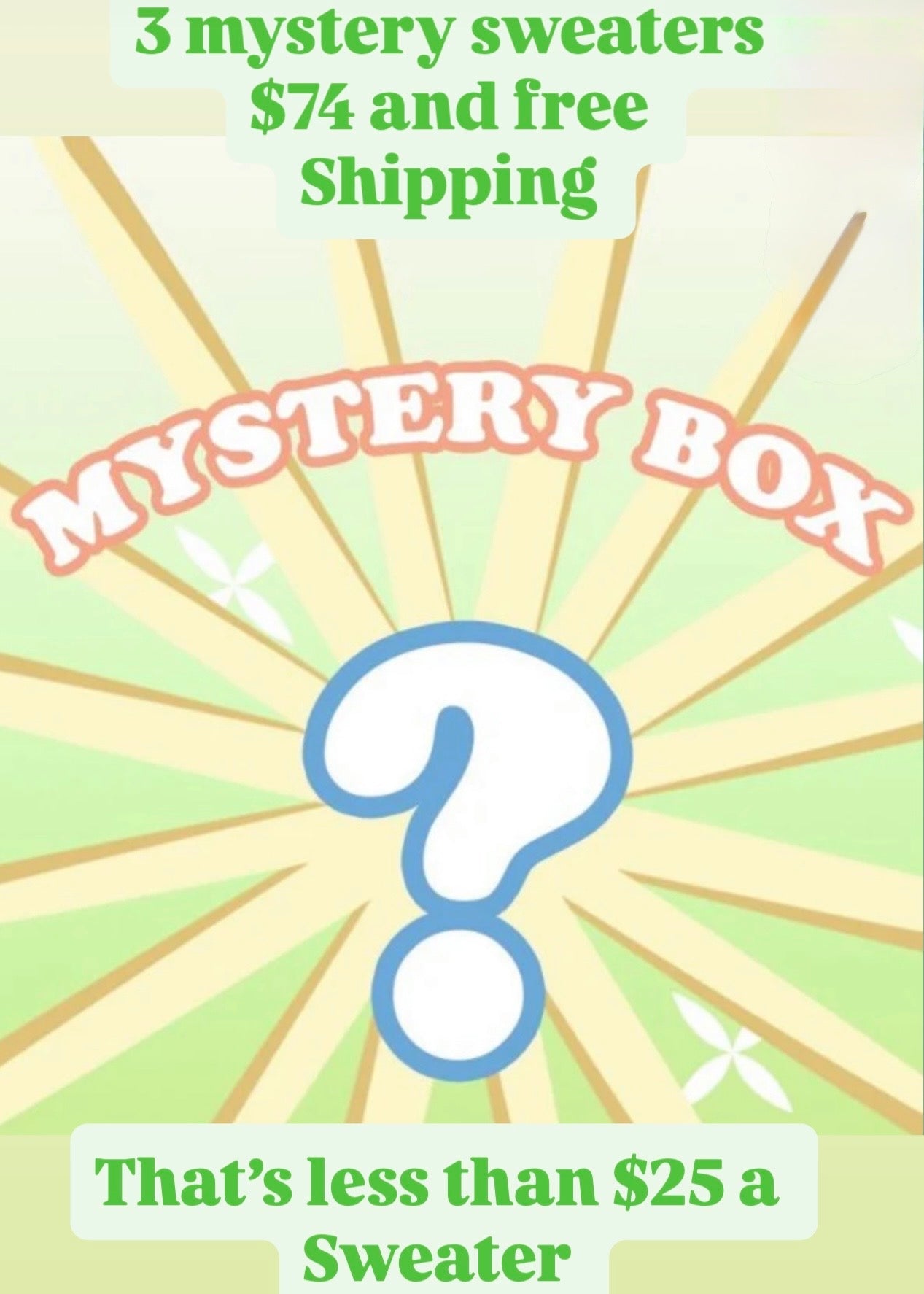 Mystery Box - 3 Piece Sweaters & Cardigans Miss Sparkling