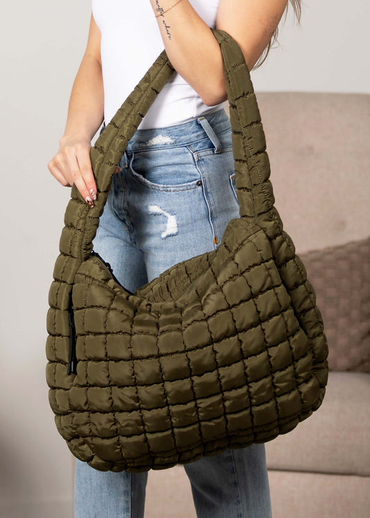 Taylor Quilted Puffer Tote