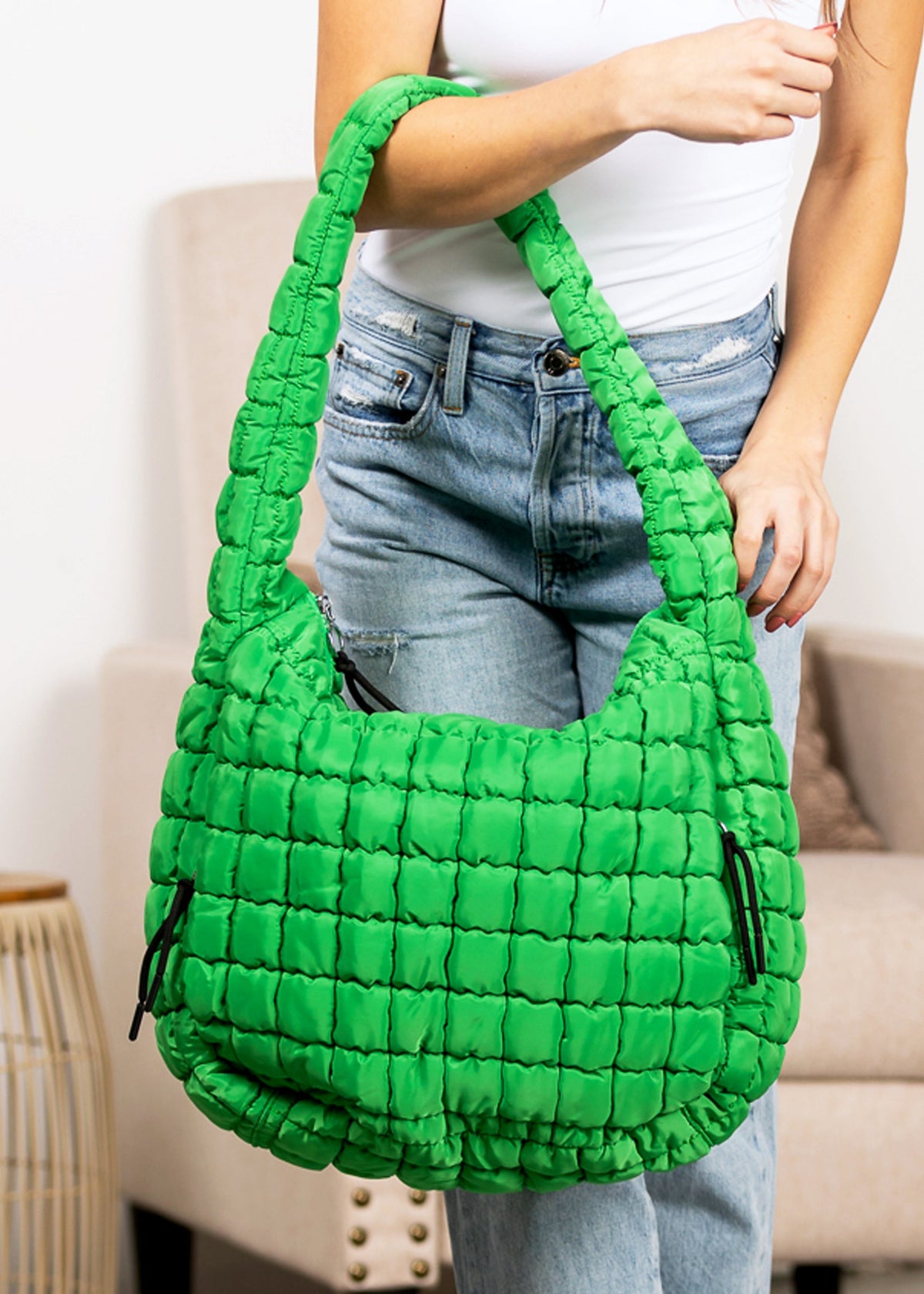 Taylor Quilted Puffer Tote