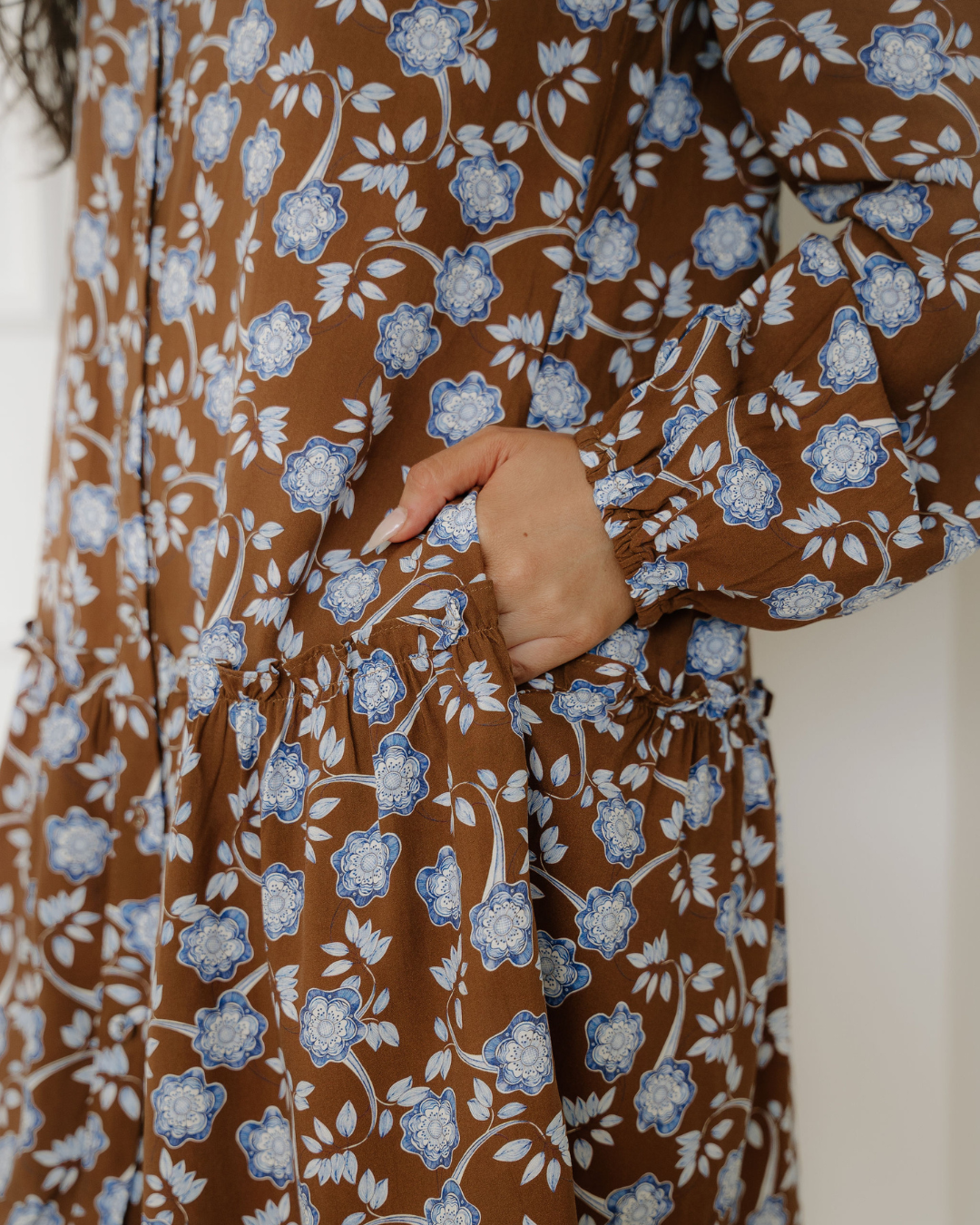 Luella Ruffled Detail Button Down Dress