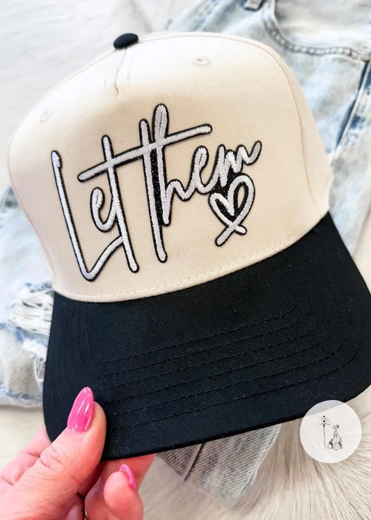 Let Them Embroidered Baseball Hat Poet Street Boutique