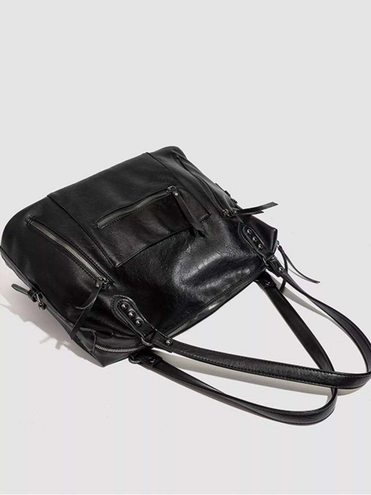 Multi-Pocket Zippered Shoulder Bag - Poet Street Boutique