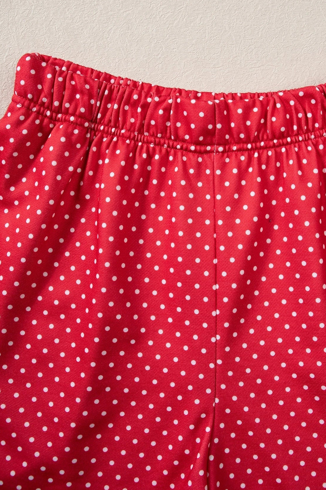 Christmas MERRY Letter Print Top & Shorts Set