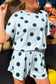 Polka Dot Tee & Drawstring Short Set
