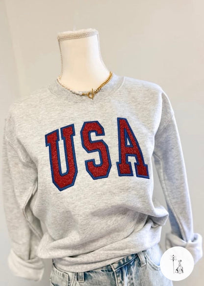USA  Print Sweatshirt Poet Street Boutique