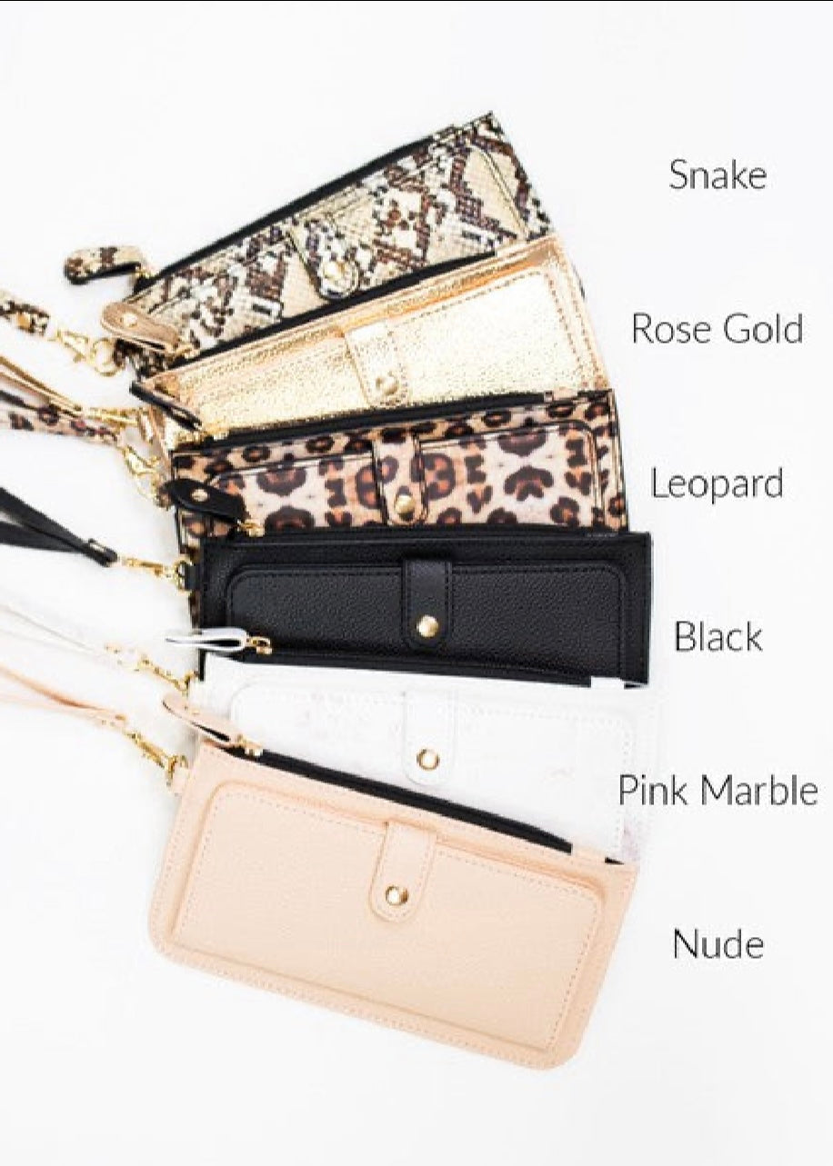 Bella Wristlet Credit Card Zipper Wallet Poet Street Boutique