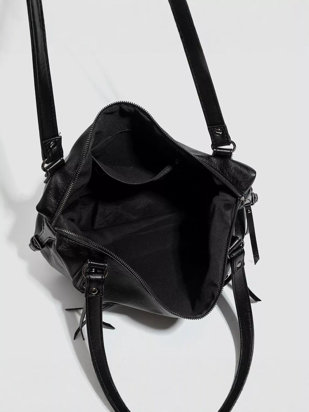 Multi-Pocket Zippered Shoulder Bag - Poet Street Boutique