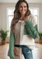 Colorblock Patch Pocket Drop Shoulder Sweater Poet Street Boutique