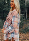 Plaid Corduroy Patch Pocket Loose Shacket Shirt EG fashion