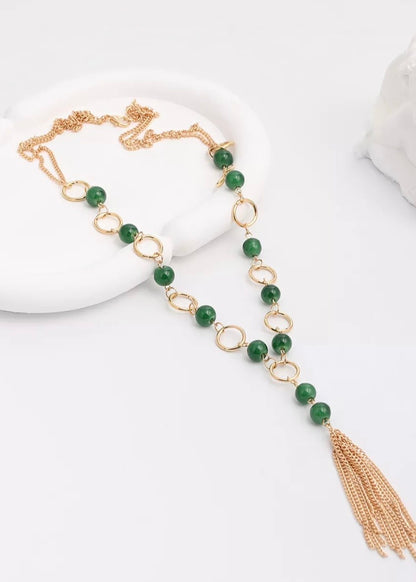 Elegant Tassel Pendant Necklace