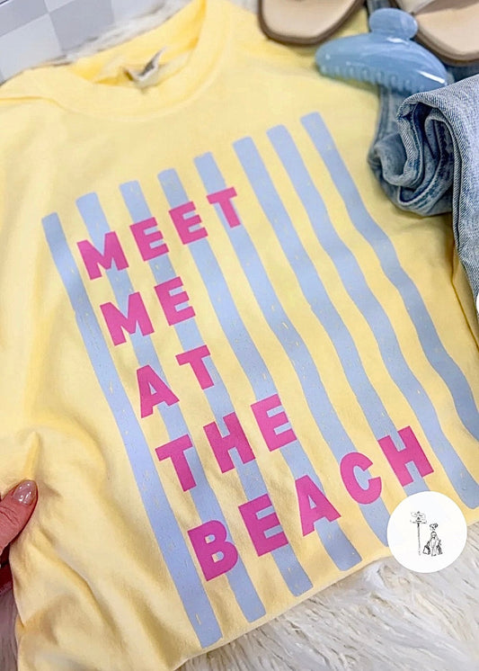 Meet Me At The Beach Graphic Tee Poet Street Boutique