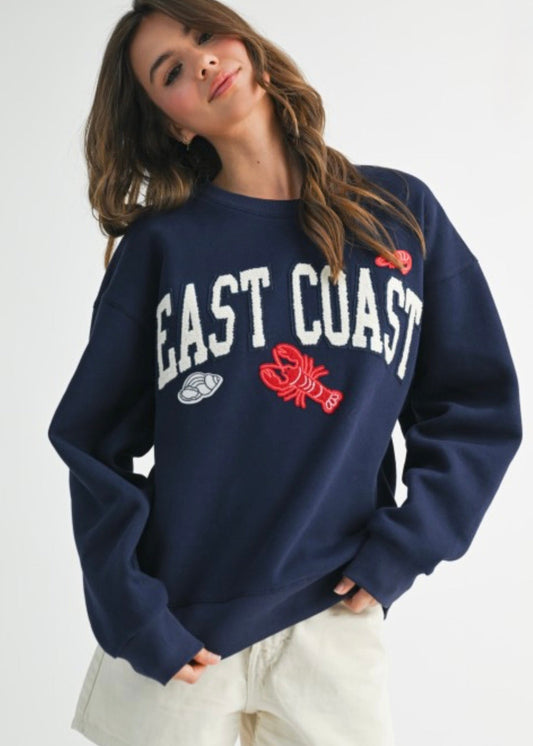 PRE-ORDER Aemi + Co East Coast Lobster Fleece Pullover Aemi + Co