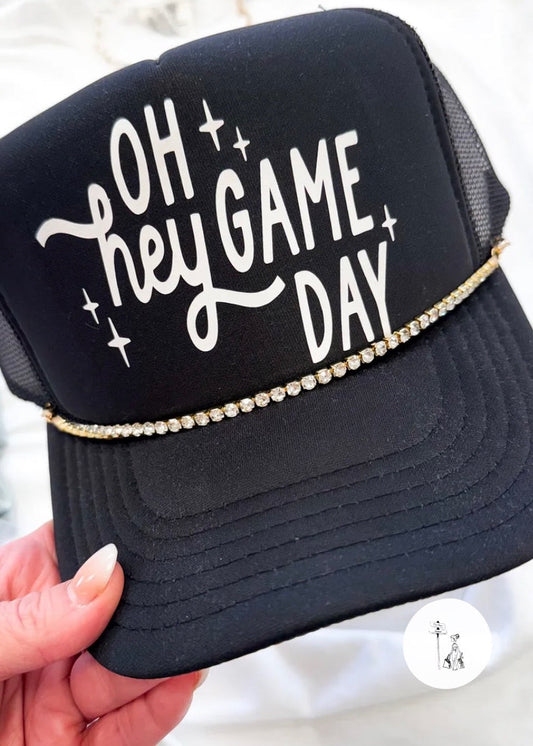 Oh Hey Game Day Trucker Hat Poet Street Boutique