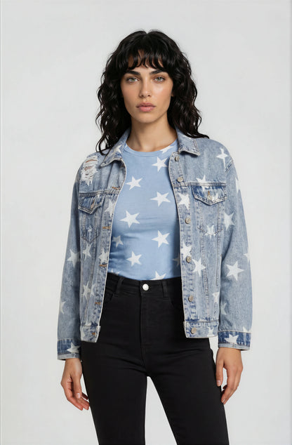 Washed Star Denim Jacket