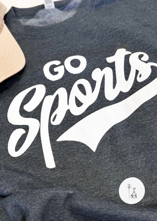 Go Sports Puff Print Sweatshirt Poet Street Boutique