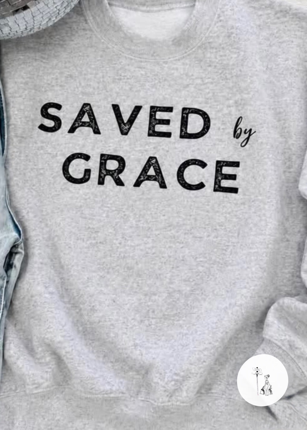 Saved By Grace Graphic Sweatshirt