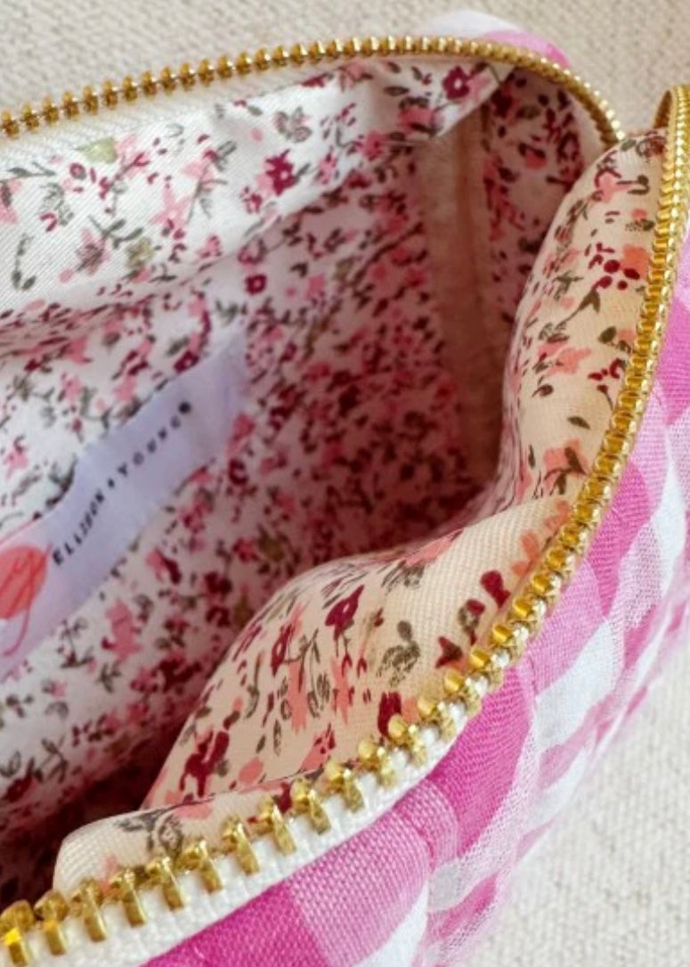 Color Parade Gingham Cosmetic Case Ellison and Young