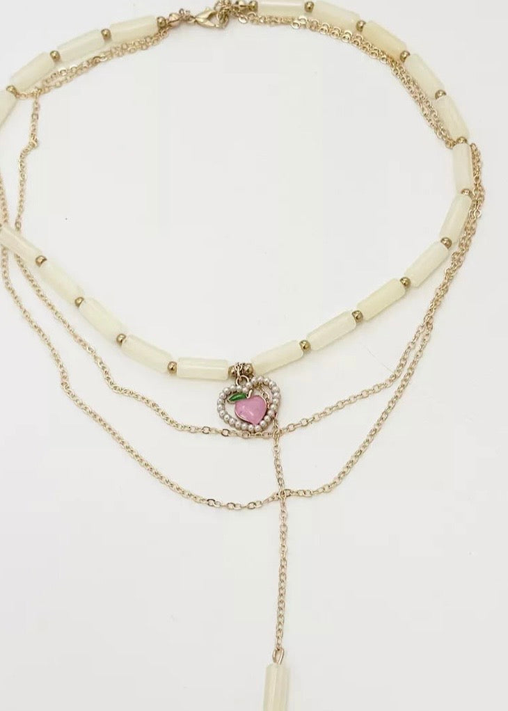 Layered Heart Pendant Necklace