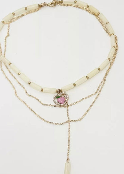 Layered Heart Pendant Necklace