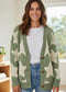Star Sherpa Textured Buttoned Sweater Cardigan JUNIPER BLVD
