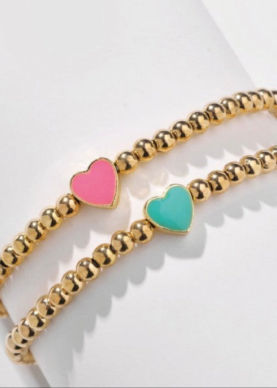 Kinsley Heart Bracelet Poet Street Boutique