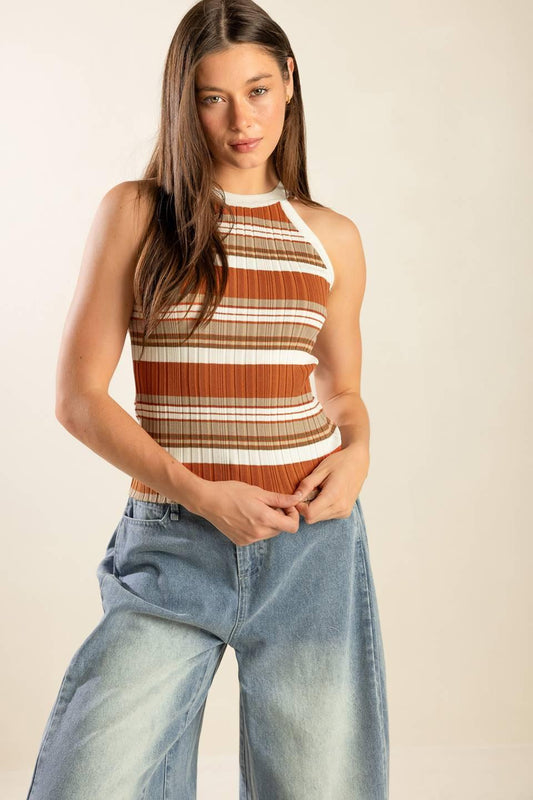 Flying Tomato Anytime Now Knit Sweater Tank