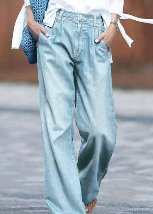 Miss Sparkling Pleated Flare Jeans Miss Sparkling