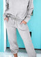 Solid Quarter-Zip Top and Drawstring Pants Set Poet Street Boutique