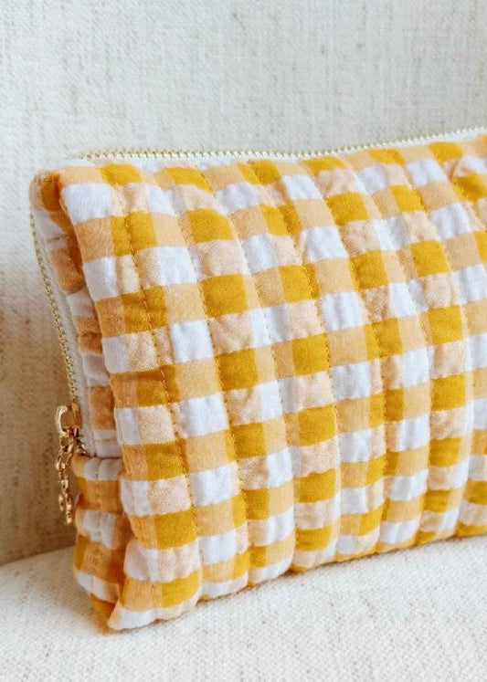 Color Parade Gingham Cosmetic Case Ellison and Young