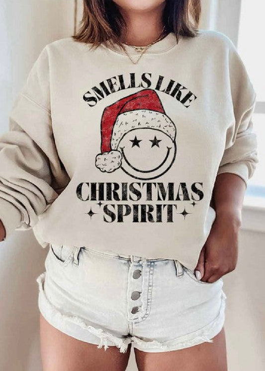Smells Like Christmas spiritGraphic Sweatshirt Poet Street Boutique