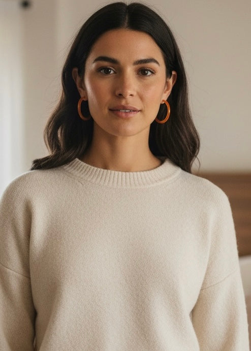 Simplistic Hoop Earrings Amber Lovoda