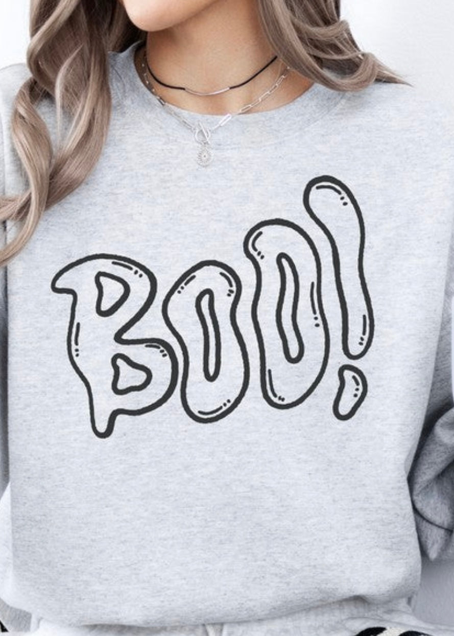 Boo Halloween Sweatshirt Poet Street Boutique