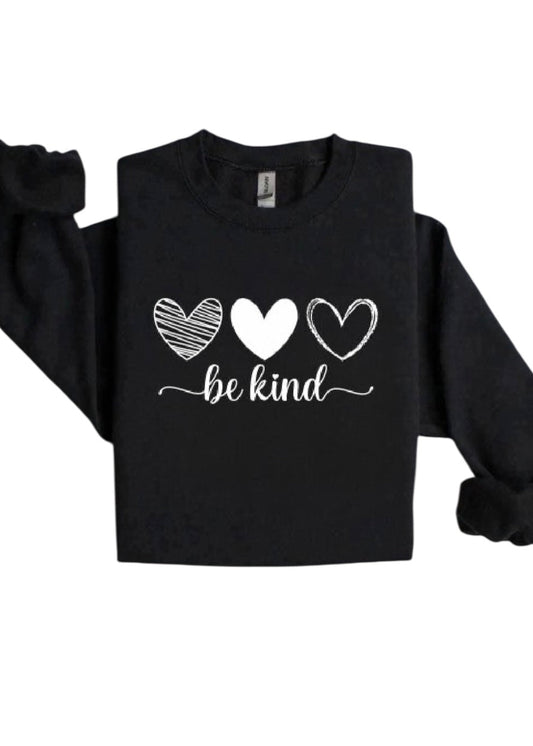 Be Kind Graphic CrewNeck Sweatshirt Ocean and 7th