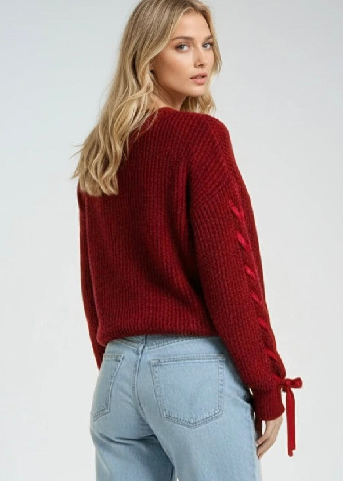 Bowknot Knit Pullover Sweater Miss Sparkling