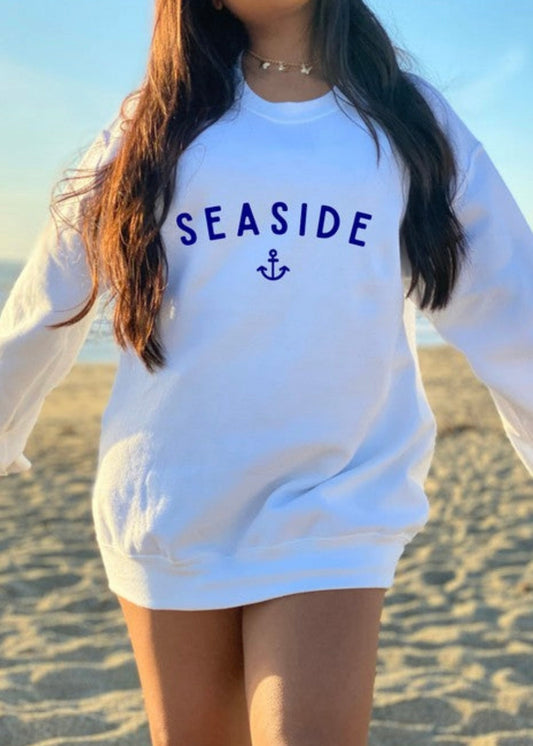 Seaside Anchor Sweatshirt Poet Street Boutique