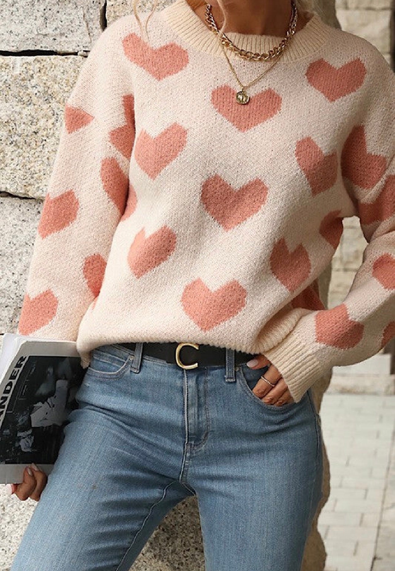 Everyday Heart Sweater Miss Sparkling