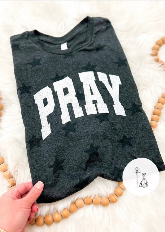 PRAY Star Graphic Print Tee Poet Street Boutique