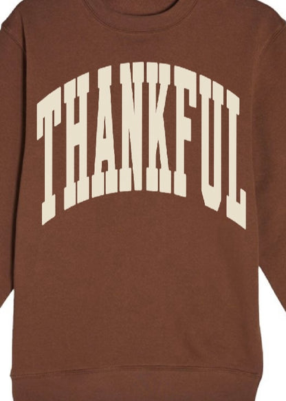 Chestnut Thankful Graphic Sweatshirt