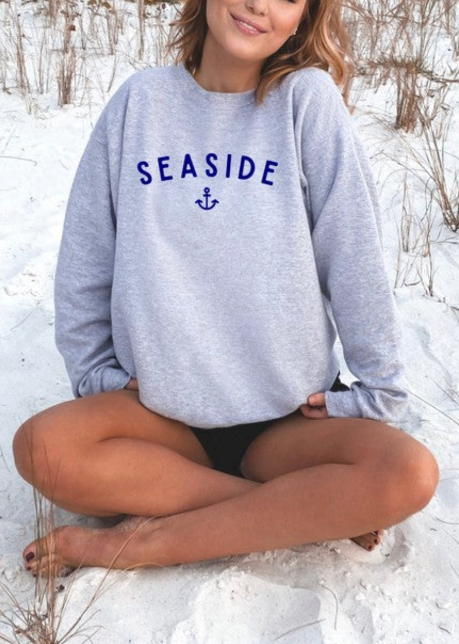 Seaside Anchor Sweatshirt Poet Street Boutique