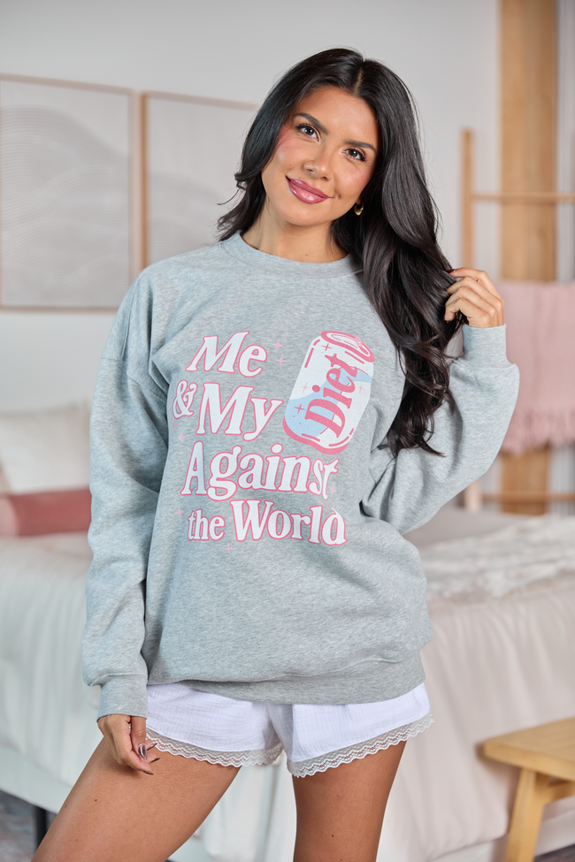Me Against The World Light Graphic Sweatshirt