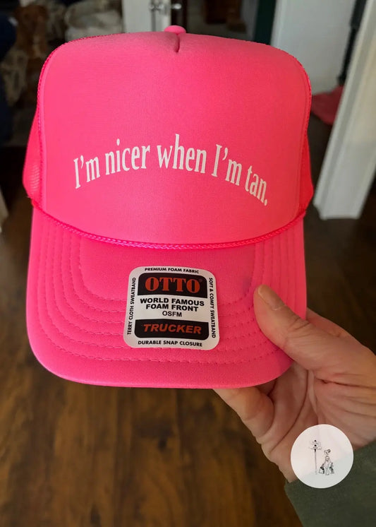 I’m Nicer When I’m Tan Hat Poet Street Boutique