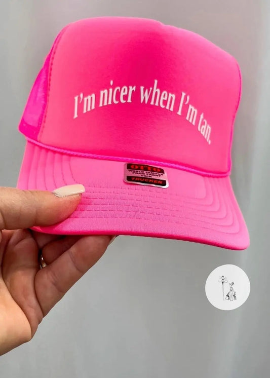 I’m Nicer When I’m Tan Hat Poet Street Boutique