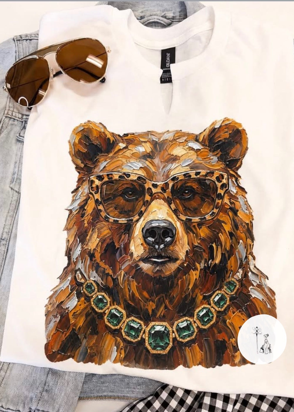 Glam Bear Graphic Tee