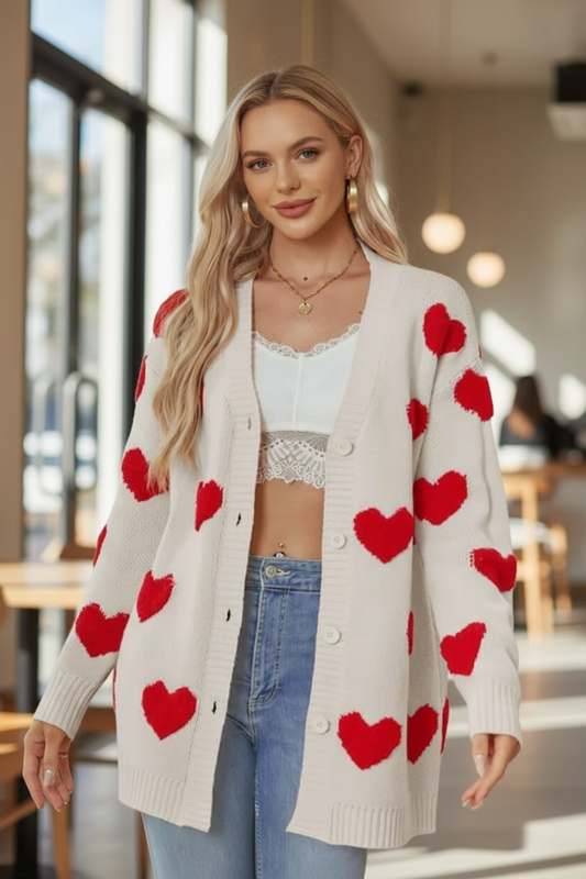 Long Heart Cardigan Miss Sparkling
