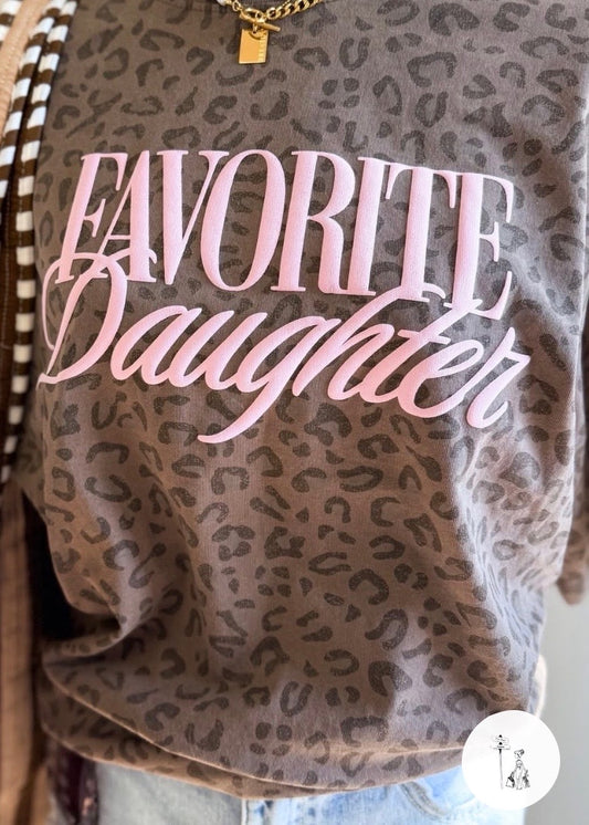 Favorite Daughter Puff Print Leopard Tee