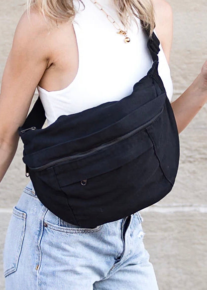 London Oversized Canvas Crescent Sling