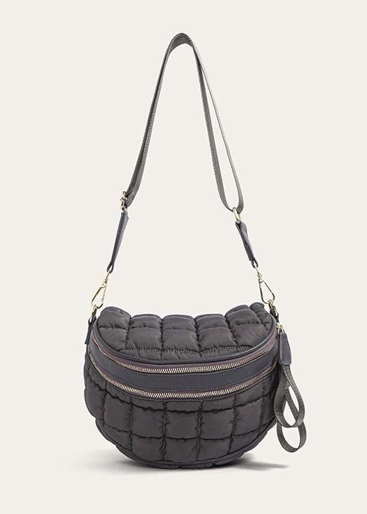 Jaya Puffer Double Zip Crossbody Sling
