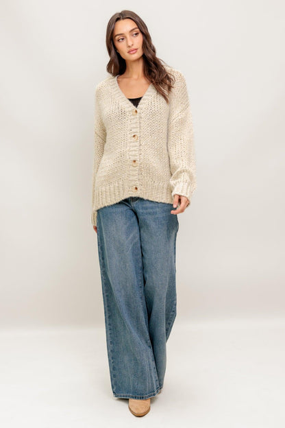 Weekend Warmth Knit Sweater Cardigan